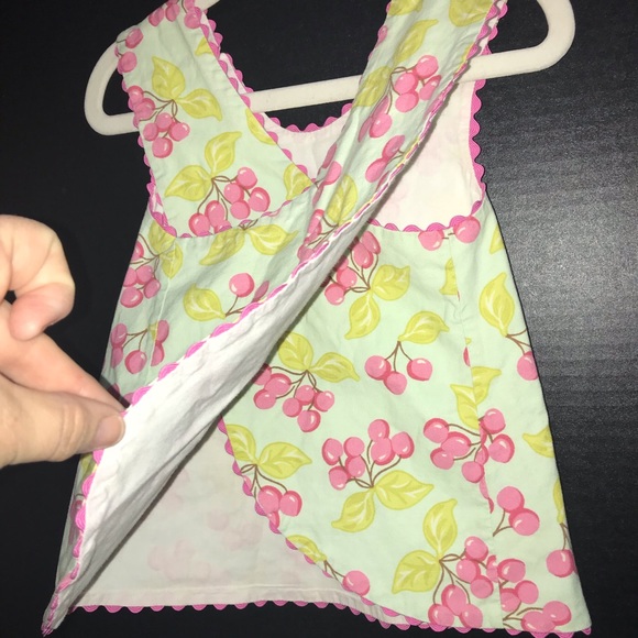 Sew Blessed top, crossover back w/ rick-rack trim - Picture 6 of 8